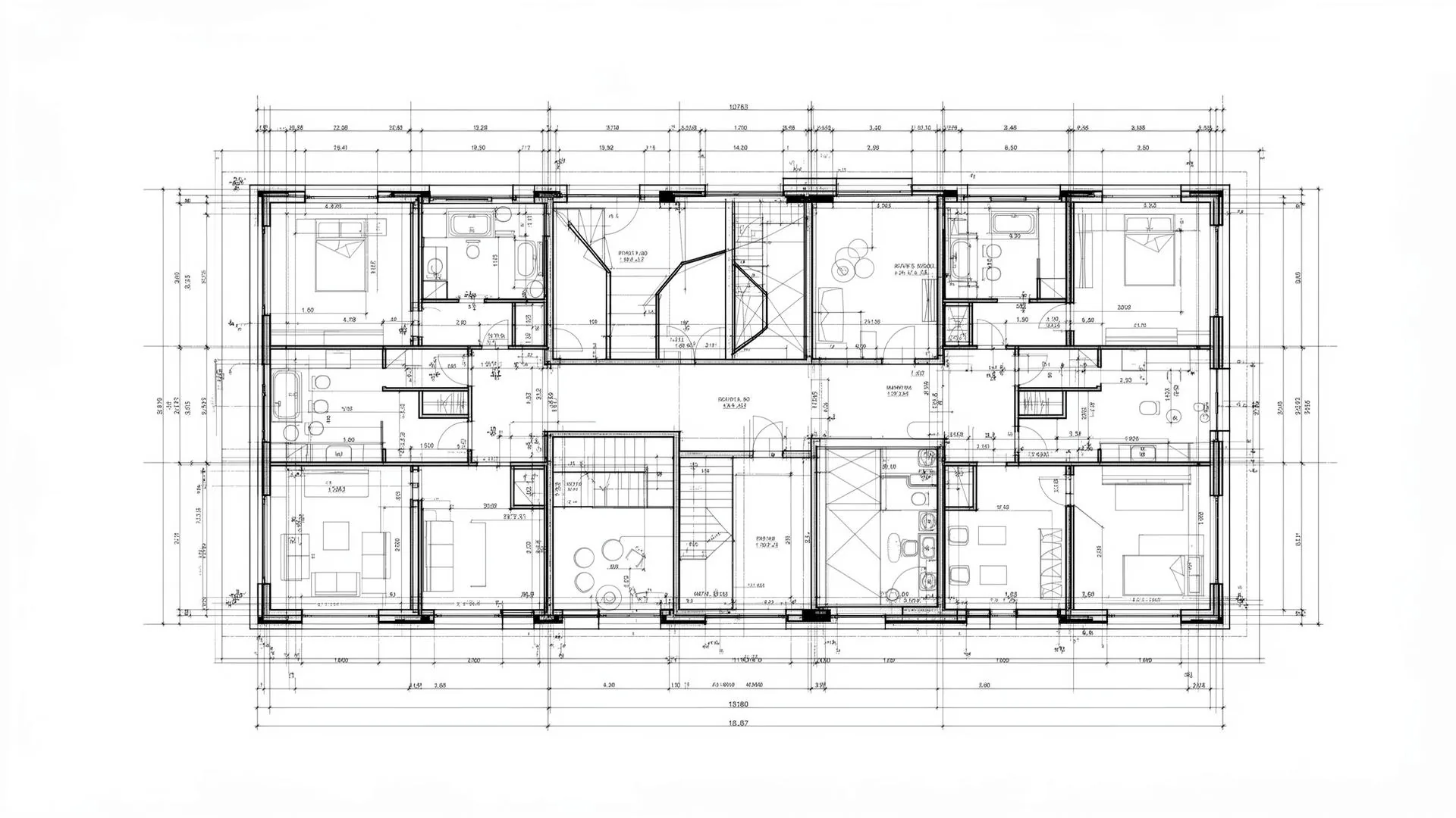 Architektonický plán budovy